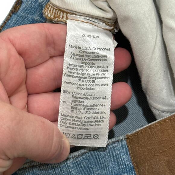 Madewell The Perfect Vintage Straight Leg Jeans Womens 27 Danby Wash Knee-Rip - Picture 5 of 11
